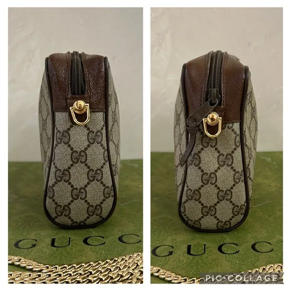 Gucci Beige and Brown Crossbody Bag - Picture 3 of 14